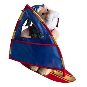 NWT Department 56 Tropical Wind Surfer Santa 14" Christmas Animated Vintage